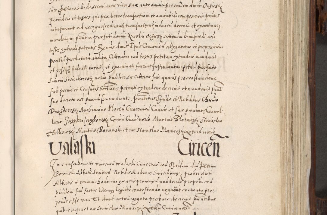 Zdjęcie nr 380 dla obiektu archiwalnego: Acta actorum, constitutionum, obligationum, resignationum, quietationum tempore R. D. Petr Myszkowski, episcopi Cracoviensis, qui post mortem R. D. Francisci Krasiński, episcopi Cracoviensis solius Dei optimi maximi benignitate, Serenissimi Stephani regis Poloniase favore et clementia ex Plocensi ad Cracoviensem auctoritate Ssmi Gregorii XIII successit ab anno 1577 mense Novembri ad annum 1591 mensem Aprilem successive acticatorum.