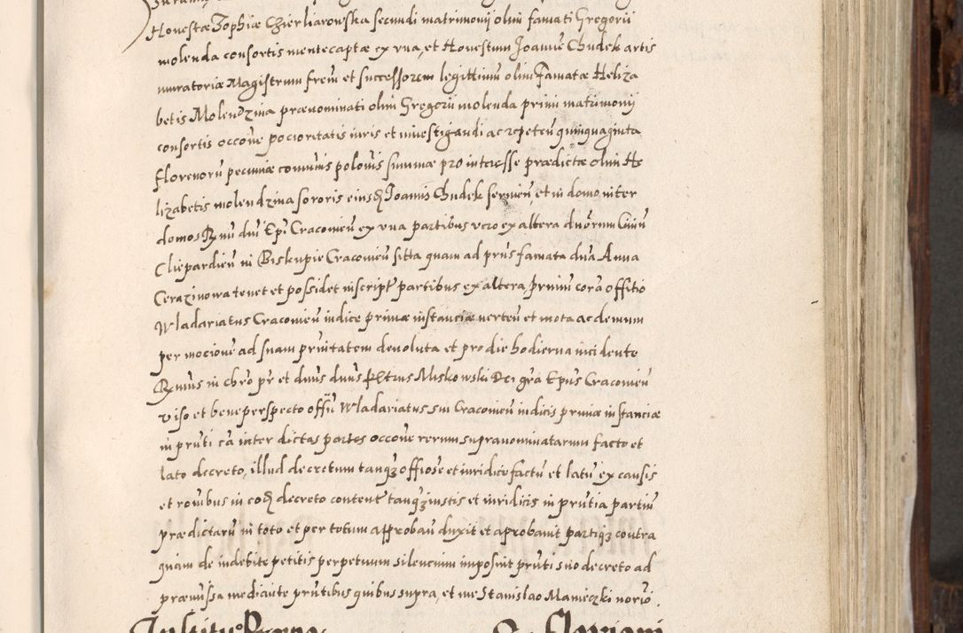 Zdjęcie nr 376 dla obiektu archiwalnego: Acta actorum, constitutionum, obligationum, resignationum, quietationum tempore R. D. Petr Myszkowski, episcopi Cracoviensis, qui post mortem R. D. Francisci Krasiński, episcopi Cracoviensis solius Dei optimi maximi benignitate, Serenissimi Stephani regis Poloniase favore et clementia ex Plocensi ad Cracoviensem auctoritate Ssmi Gregorii XIII successit ab anno 1577 mense Novembri ad annum 1591 mensem Aprilem successive acticatorum.