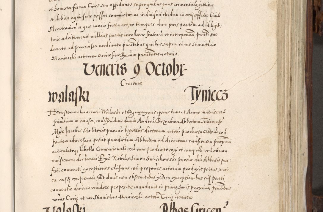 Zdjęcie nr 374 dla obiektu archiwalnego: Acta actorum, constitutionum, obligationum, resignationum, quietationum tempore R. D. Petr Myszkowski, episcopi Cracoviensis, qui post mortem R. D. Francisci Krasiński, episcopi Cracoviensis solius Dei optimi maximi benignitate, Serenissimi Stephani regis Poloniase favore et clementia ex Plocensi ad Cracoviensem auctoritate Ssmi Gregorii XIII successit ab anno 1577 mense Novembri ad annum 1591 mensem Aprilem successive acticatorum.