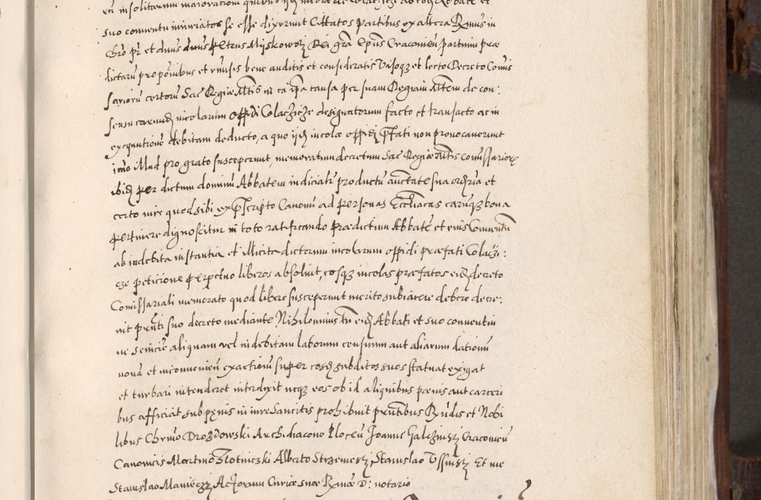 Zdjęcie nr 370 dla obiektu archiwalnego: Acta actorum, constitutionum, obligationum, resignationum, quietationum tempore R. D. Petr Myszkowski, episcopi Cracoviensis, qui post mortem R. D. Francisci Krasiński, episcopi Cracoviensis solius Dei optimi maximi benignitate, Serenissimi Stephani regis Poloniase favore et clementia ex Plocensi ad Cracoviensem auctoritate Ssmi Gregorii XIII successit ab anno 1577 mense Novembri ad annum 1591 mensem Aprilem successive acticatorum.