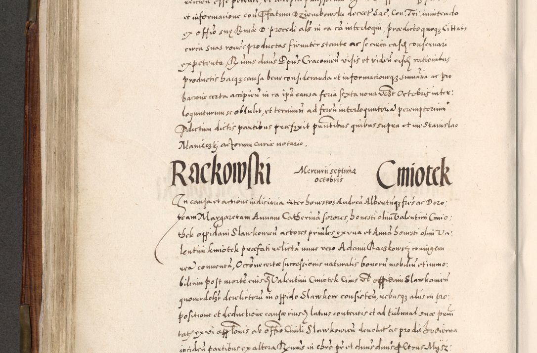 Zdjęcie nr 373 dla obiektu archiwalnego: Acta actorum, constitutionum, obligationum, resignationum, quietationum tempore R. D. Petr Myszkowski, episcopi Cracoviensis, qui post mortem R. D. Francisci Krasiński, episcopi Cracoviensis solius Dei optimi maximi benignitate, Serenissimi Stephani regis Poloniase favore et clementia ex Plocensi ad Cracoviensem auctoritate Ssmi Gregorii XIII successit ab anno 1577 mense Novembri ad annum 1591 mensem Aprilem successive acticatorum.