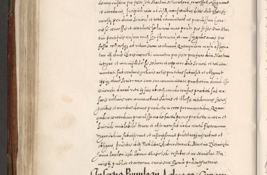 Zdjęcie nr 363 dla obiektu archiwalnego: Acta actorum, constitutionum, obligationum, resignationum, quietationum tempore R. D. Petr Myszkowski, episcopi Cracoviensis, qui post mortem R. D. Francisci Krasiński, episcopi Cracoviensis solius Dei optimi maximi benignitate, Serenissimi Stephani regis Poloniase favore et clementia ex Plocensi ad Cracoviensem auctoritate Ssmi Gregorii XIII successit ab anno 1577 mense Novembri ad annum 1591 mensem Aprilem successive acticatorum.
