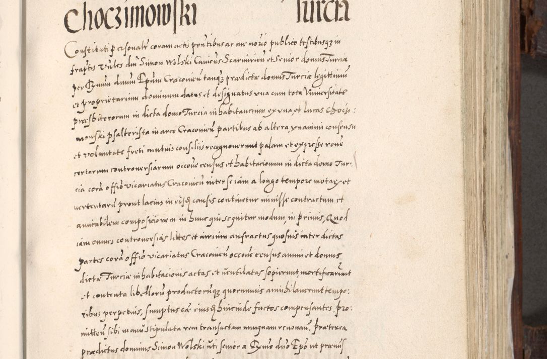 Zdjęcie nr 362 dla obiektu archiwalnego: Acta actorum, constitutionum, obligationum, resignationum, quietationum tempore R. D. Petr Myszkowski, episcopi Cracoviensis, qui post mortem R. D. Francisci Krasiński, episcopi Cracoviensis solius Dei optimi maximi benignitate, Serenissimi Stephani regis Poloniase favore et clementia ex Plocensi ad Cracoviensem auctoritate Ssmi Gregorii XIII successit ab anno 1577 mense Novembri ad annum 1591 mensem Aprilem successive acticatorum.