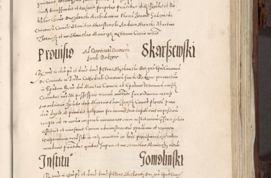 Zdjęcie nr 358 dla obiektu archiwalnego: Acta actorum, constitutionum, obligationum, resignationum, quietationum tempore R. D. Petr Myszkowski, episcopi Cracoviensis, qui post mortem R. D. Francisci Krasiński, episcopi Cracoviensis solius Dei optimi maximi benignitate, Serenissimi Stephani regis Poloniase favore et clementia ex Plocensi ad Cracoviensem auctoritate Ssmi Gregorii XIII successit ab anno 1577 mense Novembri ad annum 1591 mensem Aprilem successive acticatorum.