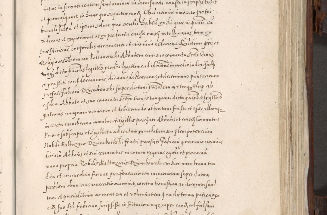 Zdjęcie nr 354 dla obiektu archiwalnego: Acta actorum, constitutionum, obligationum, resignationum, quietationum tempore R. D. Petr Myszkowski, episcopi Cracoviensis, qui post mortem R. D. Francisci Krasiński, episcopi Cracoviensis solius Dei optimi maximi benignitate, Serenissimi Stephani regis Poloniase favore et clementia ex Plocensi ad Cracoviensem auctoritate Ssmi Gregorii XIII successit ab anno 1577 mense Novembri ad annum 1591 mensem Aprilem successive acticatorum.