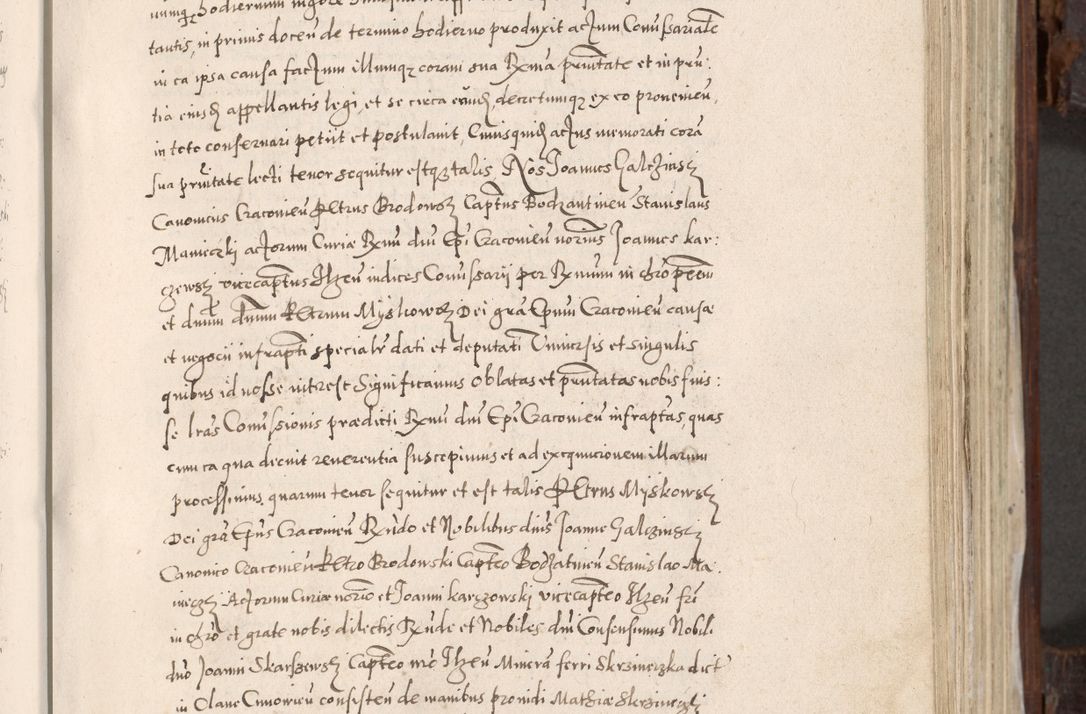 Zdjęcie nr 350 dla obiektu archiwalnego: Acta actorum, constitutionum, obligationum, resignationum, quietationum tempore R. D. Petr Myszkowski, episcopi Cracoviensis, qui post mortem R. D. Francisci Krasiński, episcopi Cracoviensis solius Dei optimi maximi benignitate, Serenissimi Stephani regis Poloniase favore et clementia ex Plocensi ad Cracoviensem auctoritate Ssmi Gregorii XIII successit ab anno 1577 mense Novembri ad annum 1591 mensem Aprilem successive acticatorum.