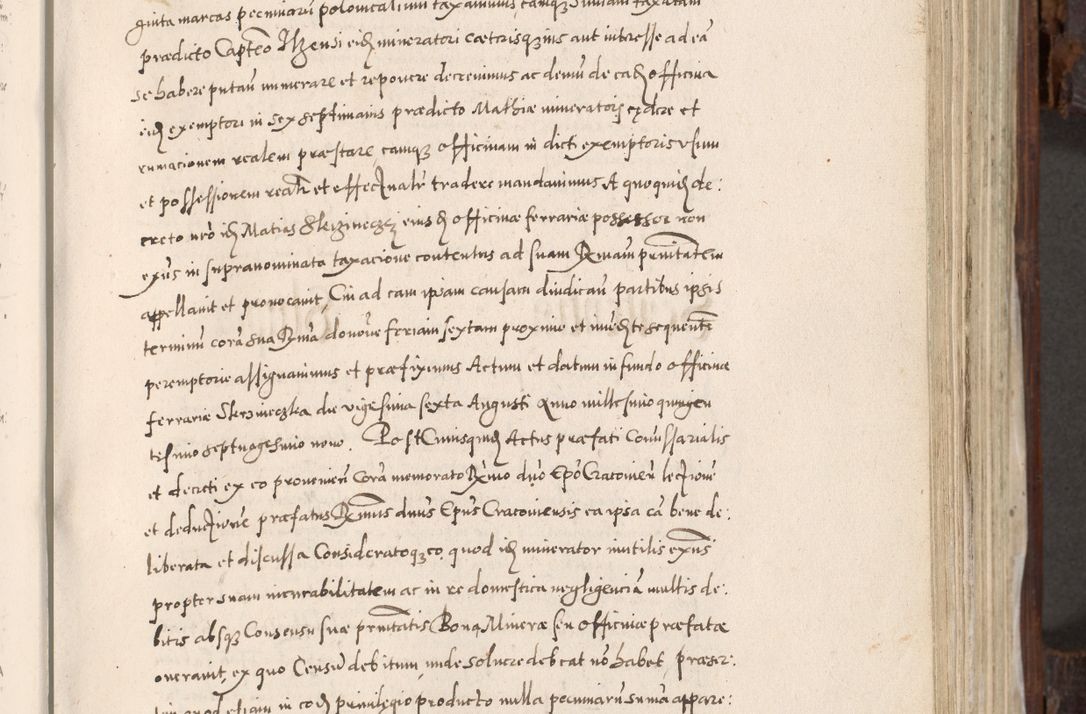 Zdjęcie nr 352 dla obiektu archiwalnego: Acta actorum, constitutionum, obligationum, resignationum, quietationum tempore R. D. Petr Myszkowski, episcopi Cracoviensis, qui post mortem R. D. Francisci Krasiński, episcopi Cracoviensis solius Dei optimi maximi benignitate, Serenissimi Stephani regis Poloniase favore et clementia ex Plocensi ad Cracoviensem auctoritate Ssmi Gregorii XIII successit ab anno 1577 mense Novembri ad annum 1591 mensem Aprilem successive acticatorum.
