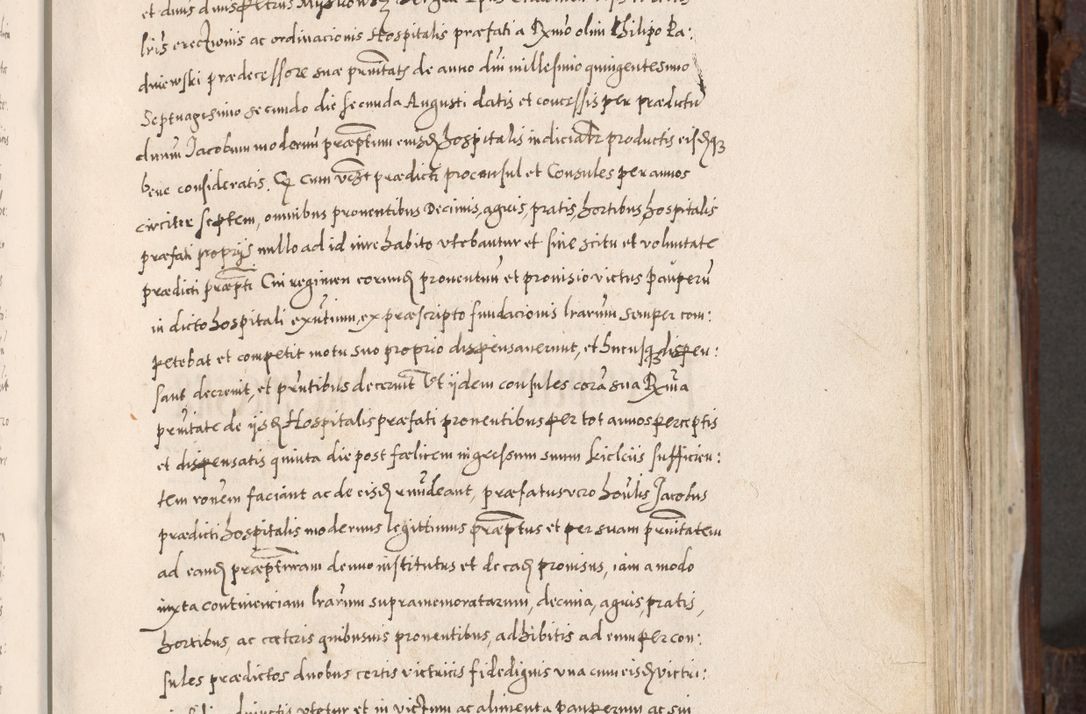 Zdjęcie nr 348 dla obiektu archiwalnego: Acta actorum, constitutionum, obligationum, resignationum, quietationum tempore R. D. Petr Myszkowski, episcopi Cracoviensis, qui post mortem R. D. Francisci Krasiński, episcopi Cracoviensis solius Dei optimi maximi benignitate, Serenissimi Stephani regis Poloniase favore et clementia ex Plocensi ad Cracoviensem auctoritate Ssmi Gregorii XIII successit ab anno 1577 mense Novembri ad annum 1591 mensem Aprilem successive acticatorum.