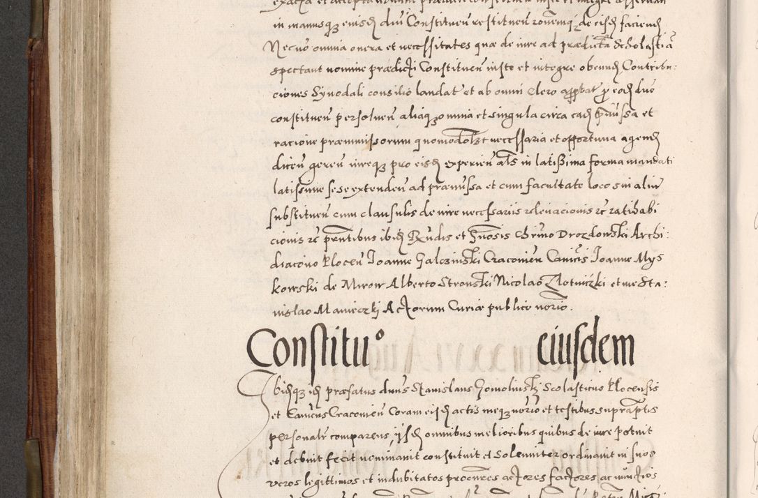 Zdjęcie nr 345 dla obiektu archiwalnego: Acta actorum, constitutionum, obligationum, resignationum, quietationum tempore R. D. Petr Myszkowski, episcopi Cracoviensis, qui post mortem R. D. Francisci Krasiński, episcopi Cracoviensis solius Dei optimi maximi benignitate, Serenissimi Stephani regis Poloniase favore et clementia ex Plocensi ad Cracoviensem auctoritate Ssmi Gregorii XIII successit ab anno 1577 mense Novembri ad annum 1591 mensem Aprilem successive acticatorum.