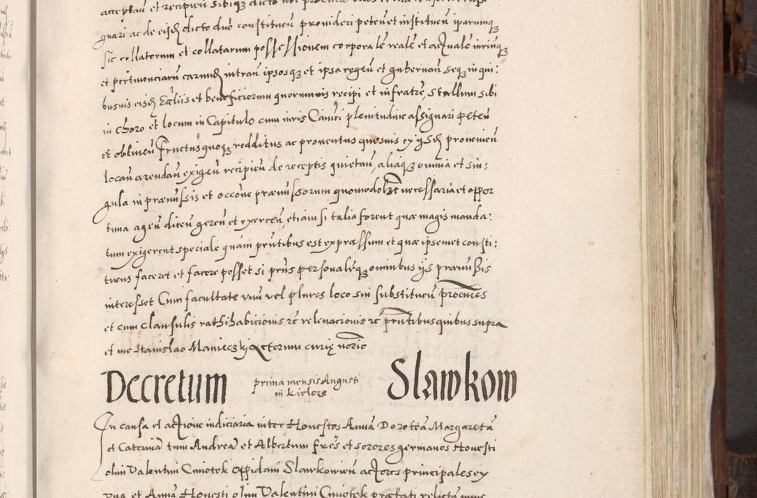 Zdjęcie nr 346 dla obiektu archiwalnego: Acta actorum, constitutionum, obligationum, resignationum, quietationum tempore R. D. Petr Myszkowski, episcopi Cracoviensis, qui post mortem R. D. Francisci Krasiński, episcopi Cracoviensis solius Dei optimi maximi benignitate, Serenissimi Stephani regis Poloniase favore et clementia ex Plocensi ad Cracoviensem auctoritate Ssmi Gregorii XIII successit ab anno 1577 mense Novembri ad annum 1591 mensem Aprilem successive acticatorum.