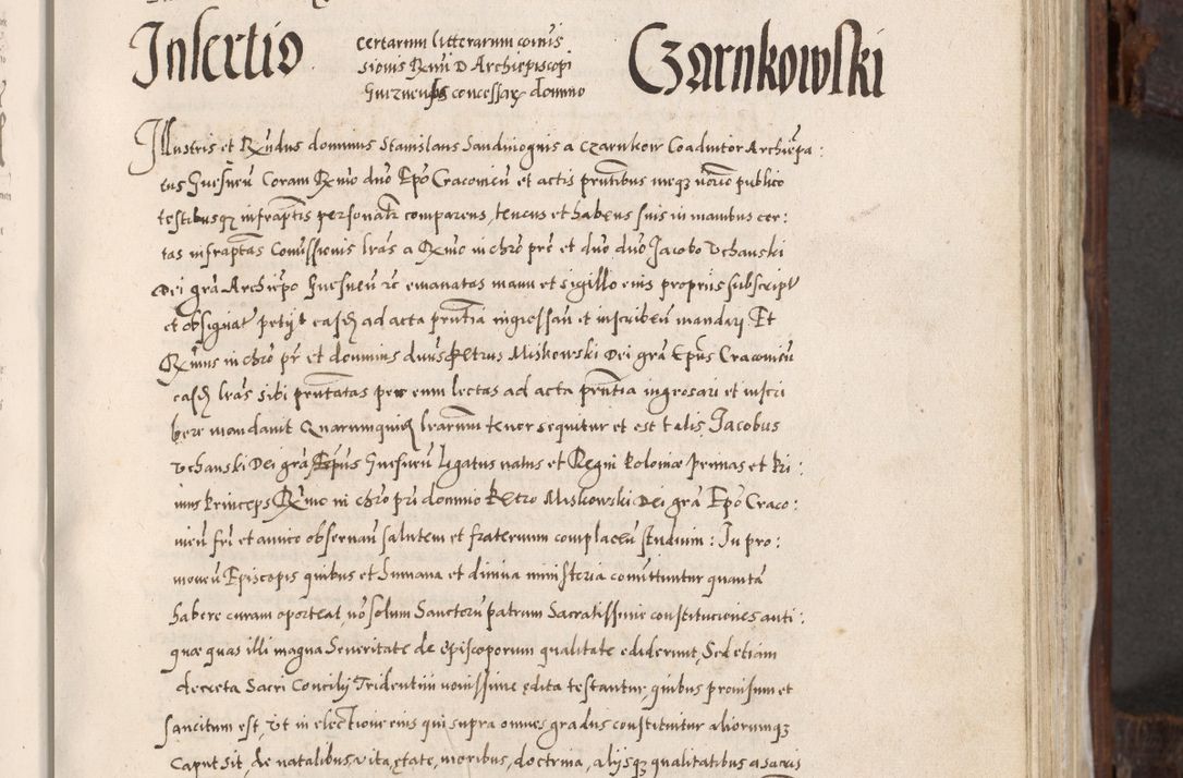 Zdjęcie nr 334 dla obiektu archiwalnego: Acta actorum, constitutionum, obligationum, resignationum, quietationum tempore R. D. Petr Myszkowski, episcopi Cracoviensis, qui post mortem R. D. Francisci Krasiński, episcopi Cracoviensis solius Dei optimi maximi benignitate, Serenissimi Stephani regis Poloniase favore et clementia ex Plocensi ad Cracoviensem auctoritate Ssmi Gregorii XIII successit ab anno 1577 mense Novembri ad annum 1591 mensem Aprilem successive acticatorum.