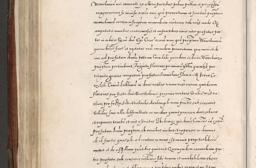 Zdjęcie nr 329 dla obiektu archiwalnego: Acta actorum, constitutionum, obligationum, resignationum, quietationum tempore R. D. Petr Myszkowski, episcopi Cracoviensis, qui post mortem R. D. Francisci Krasiński, episcopi Cracoviensis solius Dei optimi maximi benignitate, Serenissimi Stephani regis Poloniase favore et clementia ex Plocensi ad Cracoviensem auctoritate Ssmi Gregorii XIII successit ab anno 1577 mense Novembri ad annum 1591 mensem Aprilem successive acticatorum.