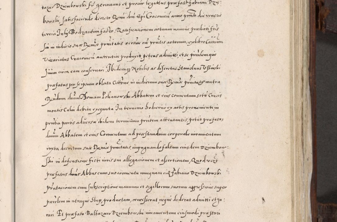 Zdjęcie nr 330 dla obiektu archiwalnego: Acta actorum, constitutionum, obligationum, resignationum, quietationum tempore R. D. Petr Myszkowski, episcopi Cracoviensis, qui post mortem R. D. Francisci Krasiński, episcopi Cracoviensis solius Dei optimi maximi benignitate, Serenissimi Stephani regis Poloniase favore et clementia ex Plocensi ad Cracoviensem auctoritate Ssmi Gregorii XIII successit ab anno 1577 mense Novembri ad annum 1591 mensem Aprilem successive acticatorum.