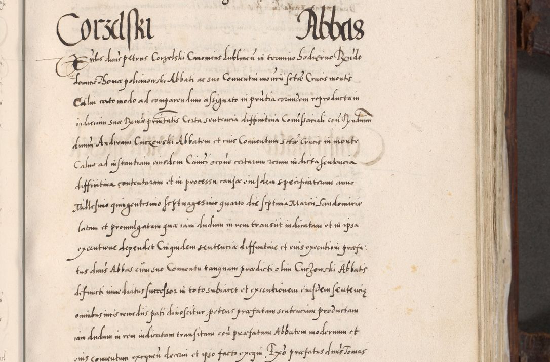 Zdjęcie nr 326 dla obiektu archiwalnego: Acta actorum, constitutionum, obligationum, resignationum, quietationum tempore R. D. Petr Myszkowski, episcopi Cracoviensis, qui post mortem R. D. Francisci Krasiński, episcopi Cracoviensis solius Dei optimi maximi benignitate, Serenissimi Stephani regis Poloniase favore et clementia ex Plocensi ad Cracoviensem auctoritate Ssmi Gregorii XIII successit ab anno 1577 mense Novembri ad annum 1591 mensem Aprilem successive acticatorum.