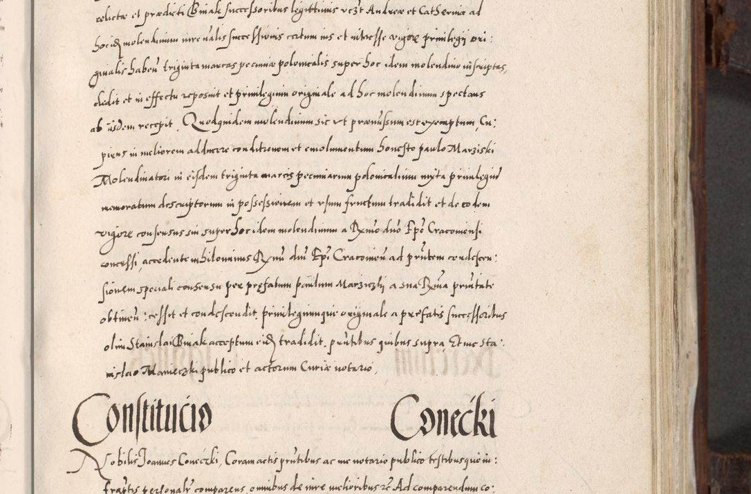 Zdjęcie nr 324 dla obiektu archiwalnego: Acta actorum, constitutionum, obligationum, resignationum, quietationum tempore R. D. Petr Myszkowski, episcopi Cracoviensis, qui post mortem R. D. Francisci Krasiński, episcopi Cracoviensis solius Dei optimi maximi benignitate, Serenissimi Stephani regis Poloniase favore et clementia ex Plocensi ad Cracoviensem auctoritate Ssmi Gregorii XIII successit ab anno 1577 mense Novembri ad annum 1591 mensem Aprilem successive acticatorum.