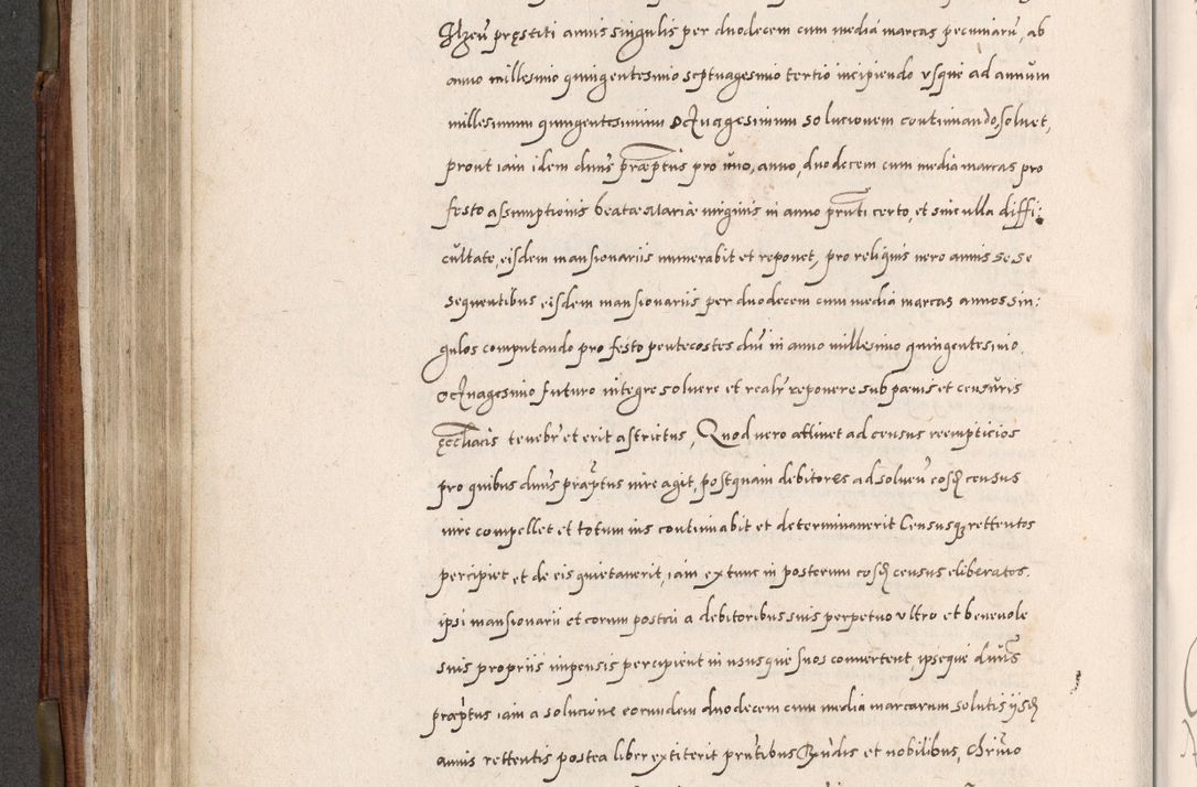 Zdjęcie nr 323 dla obiektu archiwalnego: Acta actorum, constitutionum, obligationum, resignationum, quietationum tempore R. D. Petr Myszkowski, episcopi Cracoviensis, qui post mortem R. D. Francisci Krasiński, episcopi Cracoviensis solius Dei optimi maximi benignitate, Serenissimi Stephani regis Poloniase favore et clementia ex Plocensi ad Cracoviensem auctoritate Ssmi Gregorii XIII successit ab anno 1577 mense Novembri ad annum 1591 mensem Aprilem successive acticatorum.