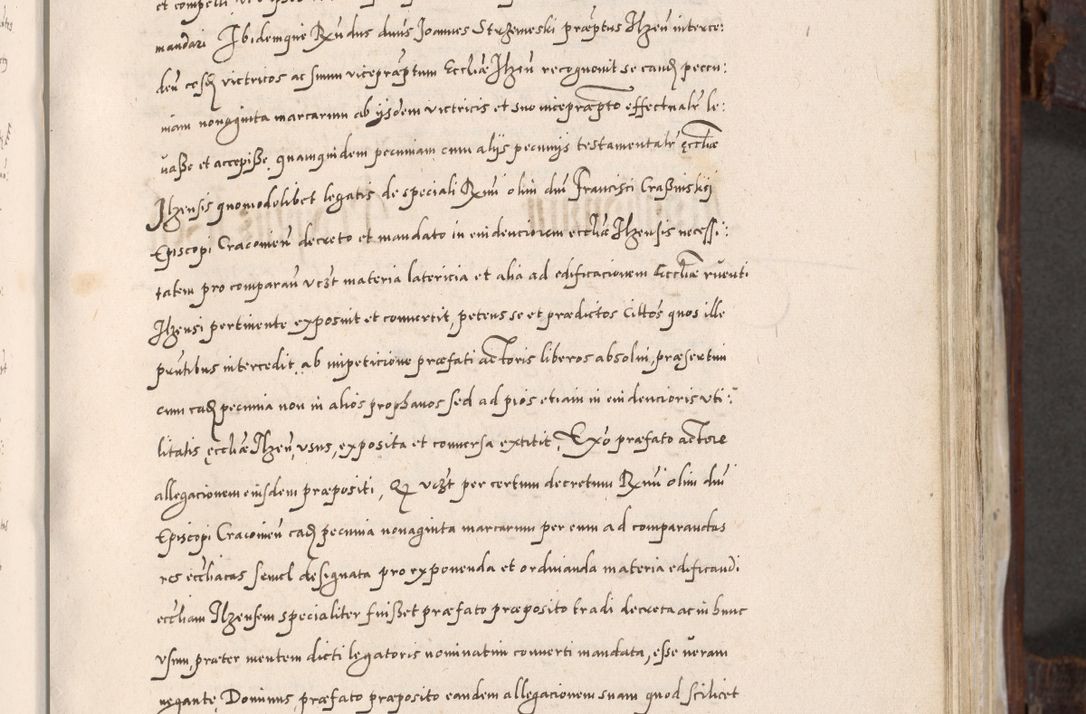 Zdjęcie nr 320 dla obiektu archiwalnego: Acta actorum, constitutionum, obligationum, resignationum, quietationum tempore R. D. Petr Myszkowski, episcopi Cracoviensis, qui post mortem R. D. Francisci Krasiński, episcopi Cracoviensis solius Dei optimi maximi benignitate, Serenissimi Stephani regis Poloniase favore et clementia ex Plocensi ad Cracoviensem auctoritate Ssmi Gregorii XIII successit ab anno 1577 mense Novembri ad annum 1591 mensem Aprilem successive acticatorum.