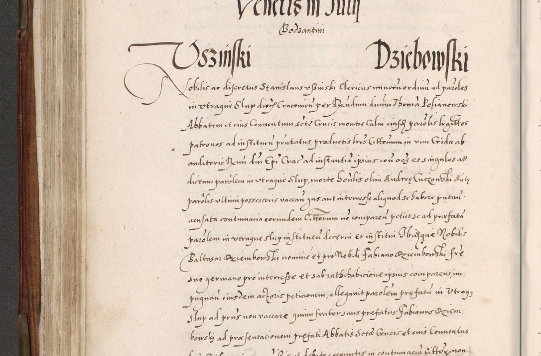 Zdjęcie nr 315 dla obiektu archiwalnego: Acta actorum, constitutionum, obligationum, resignationum, quietationum tempore R. D. Petr Myszkowski, episcopi Cracoviensis, qui post mortem R. D. Francisci Krasiński, episcopi Cracoviensis solius Dei optimi maximi benignitate, Serenissimi Stephani regis Poloniase favore et clementia ex Plocensi ad Cracoviensem auctoritate Ssmi Gregorii XIII successit ab anno 1577 mense Novembri ad annum 1591 mensem Aprilem successive acticatorum.