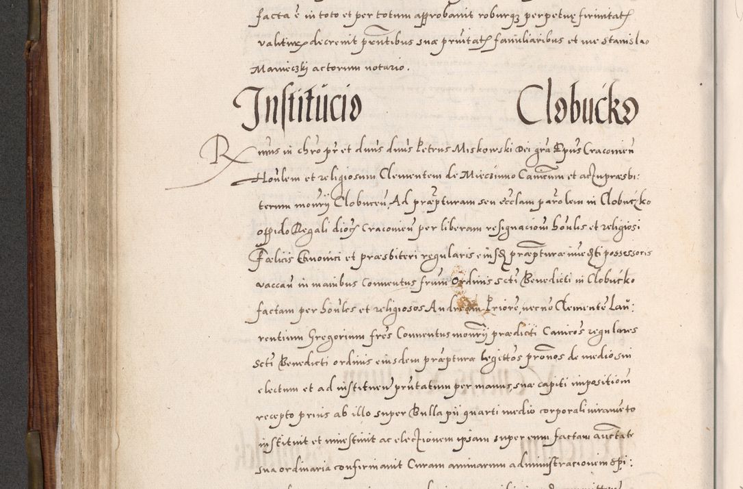 Zdjęcie nr 311 dla obiektu archiwalnego: Acta actorum, constitutionum, obligationum, resignationum, quietationum tempore R. D. Petr Myszkowski, episcopi Cracoviensis, qui post mortem R. D. Francisci Krasiński, episcopi Cracoviensis solius Dei optimi maximi benignitate, Serenissimi Stephani regis Poloniase favore et clementia ex Plocensi ad Cracoviensem auctoritate Ssmi Gregorii XIII successit ab anno 1577 mense Novembri ad annum 1591 mensem Aprilem successive acticatorum.
