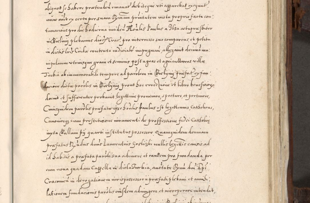 Zdjęcie nr 308 dla obiektu archiwalnego: Acta actorum, constitutionum, obligationum, resignationum, quietationum tempore R. D. Petr Myszkowski, episcopi Cracoviensis, qui post mortem R. D. Francisci Krasiński, episcopi Cracoviensis solius Dei optimi maximi benignitate, Serenissimi Stephani regis Poloniase favore et clementia ex Plocensi ad Cracoviensem auctoritate Ssmi Gregorii XIII successit ab anno 1577 mense Novembri ad annum 1591 mensem Aprilem successive acticatorum.