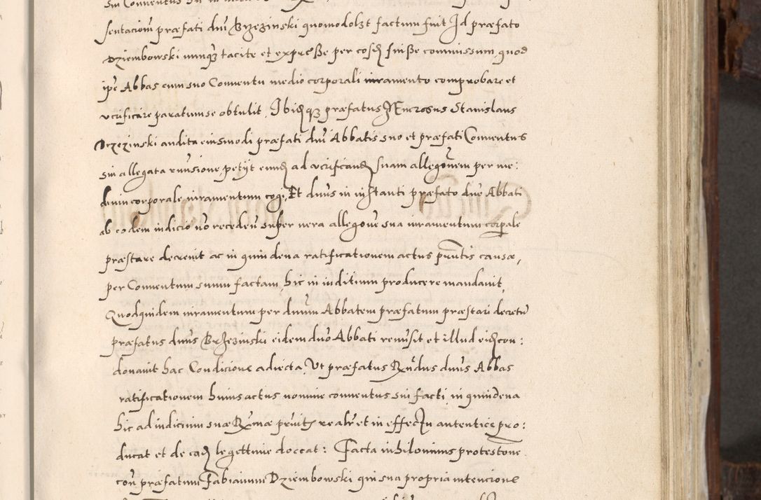 Zdjęcie nr 306 dla obiektu archiwalnego: Acta actorum, constitutionum, obligationum, resignationum, quietationum tempore R. D. Petr Myszkowski, episcopi Cracoviensis, qui post mortem R. D. Francisci Krasiński, episcopi Cracoviensis solius Dei optimi maximi benignitate, Serenissimi Stephani regis Poloniase favore et clementia ex Plocensi ad Cracoviensem auctoritate Ssmi Gregorii XIII successit ab anno 1577 mense Novembri ad annum 1591 mensem Aprilem successive acticatorum.