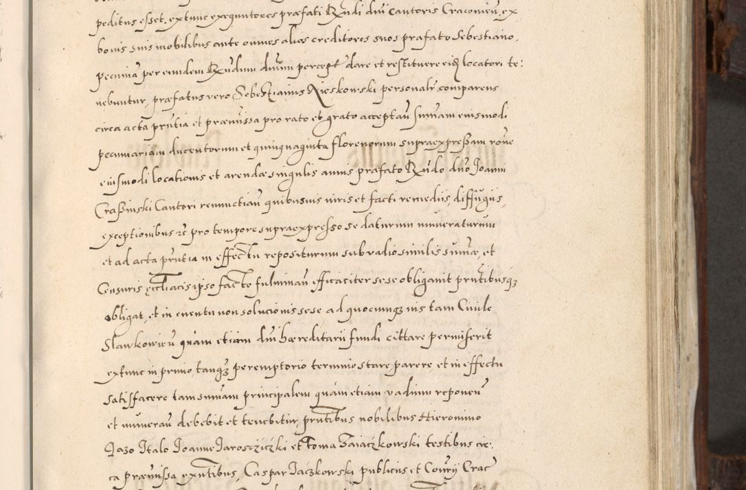 Zdjęcie nr 298 dla obiektu archiwalnego: Acta actorum, constitutionum, obligationum, resignationum, quietationum tempore R. D. Petr Myszkowski, episcopi Cracoviensis, qui post mortem R. D. Francisci Krasiński, episcopi Cracoviensis solius Dei optimi maximi benignitate, Serenissimi Stephani regis Poloniase favore et clementia ex Plocensi ad Cracoviensem auctoritate Ssmi Gregorii XIII successit ab anno 1577 mense Novembri ad annum 1591 mensem Aprilem successive acticatorum.