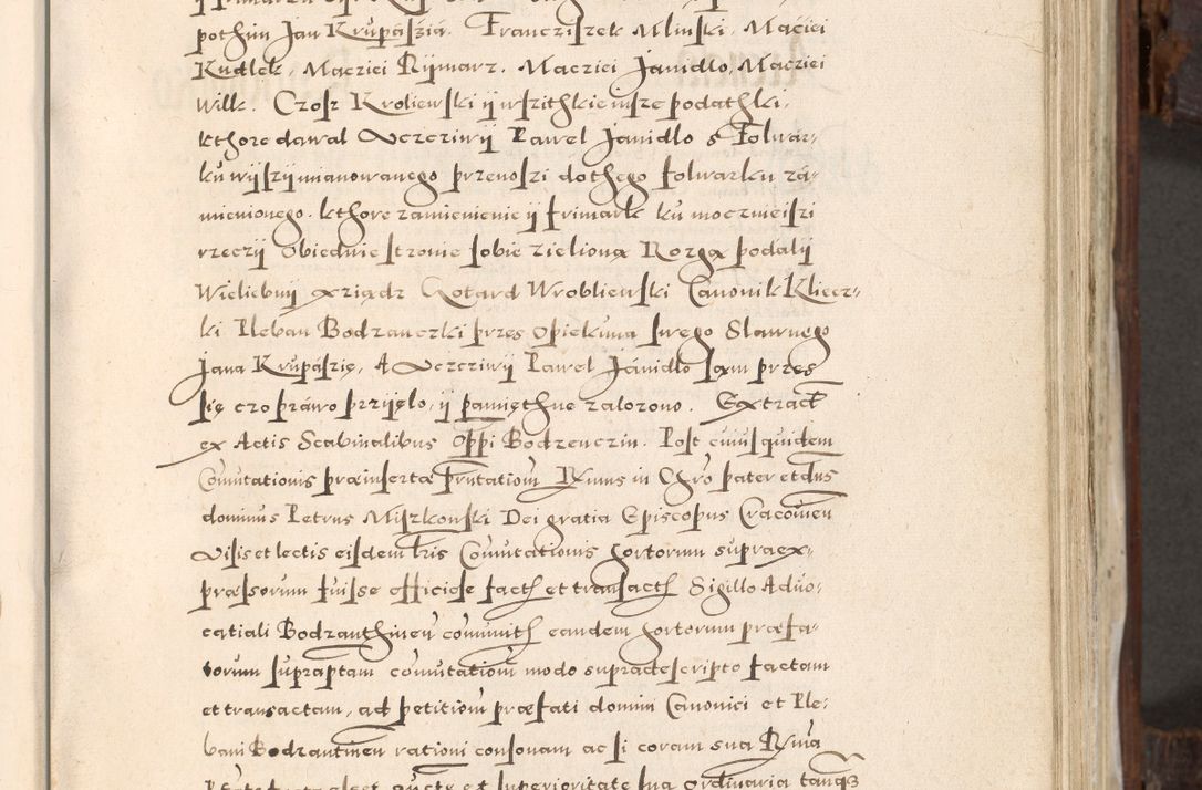 Zdjęcie nr 290 dla obiektu archiwalnego: Acta actorum, constitutionum, obligationum, resignationum, quietationum tempore R. D. Petr Myszkowski, episcopi Cracoviensis, qui post mortem R. D. Francisci Krasiński, episcopi Cracoviensis solius Dei optimi maximi benignitate, Serenissimi Stephani regis Poloniase favore et clementia ex Plocensi ad Cracoviensem auctoritate Ssmi Gregorii XIII successit ab anno 1577 mense Novembri ad annum 1591 mensem Aprilem successive acticatorum.