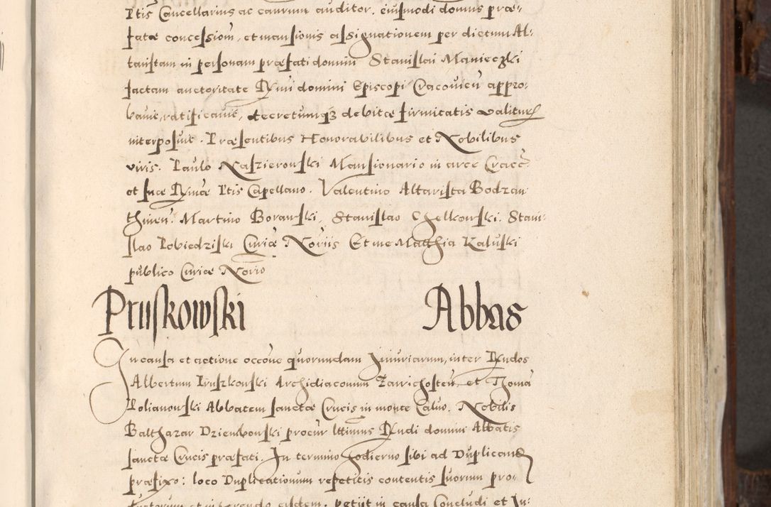 Zdjęcie nr 286 dla obiektu archiwalnego: Acta actorum, constitutionum, obligationum, resignationum, quietationum tempore R. D. Petr Myszkowski, episcopi Cracoviensis, qui post mortem R. D. Francisci Krasiński, episcopi Cracoviensis solius Dei optimi maximi benignitate, Serenissimi Stephani regis Poloniase favore et clementia ex Plocensi ad Cracoviensem auctoritate Ssmi Gregorii XIII successit ab anno 1577 mense Novembri ad annum 1591 mensem Aprilem successive acticatorum.
