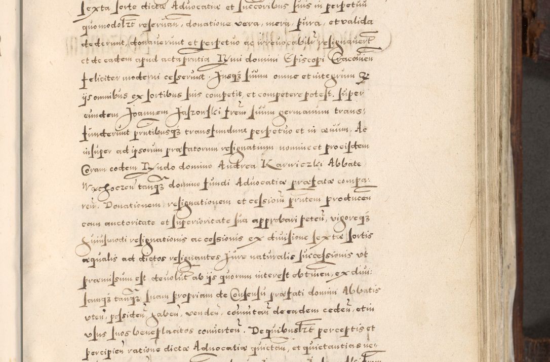 Zdjęcie nr 284 dla obiektu archiwalnego: Acta actorum, constitutionum, obligationum, resignationum, quietationum tempore R. D. Petr Myszkowski, episcopi Cracoviensis, qui post mortem R. D. Francisci Krasiński, episcopi Cracoviensis solius Dei optimi maximi benignitate, Serenissimi Stephani regis Poloniase favore et clementia ex Plocensi ad Cracoviensem auctoritate Ssmi Gregorii XIII successit ab anno 1577 mense Novembri ad annum 1591 mensem Aprilem successive acticatorum.