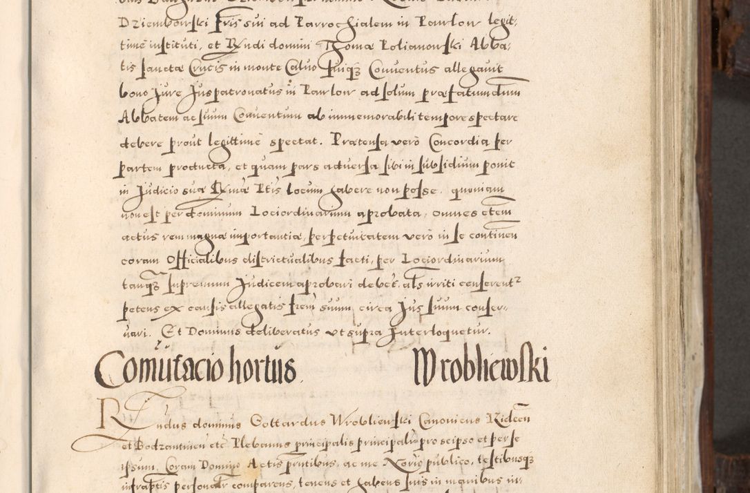 Zdjęcie nr 288 dla obiektu archiwalnego: Acta actorum, constitutionum, obligationum, resignationum, quietationum tempore R. D. Petr Myszkowski, episcopi Cracoviensis, qui post mortem R. D. Francisci Krasiński, episcopi Cracoviensis solius Dei optimi maximi benignitate, Serenissimi Stephani regis Poloniase favore et clementia ex Plocensi ad Cracoviensem auctoritate Ssmi Gregorii XIII successit ab anno 1577 mense Novembri ad annum 1591 mensem Aprilem successive acticatorum.
