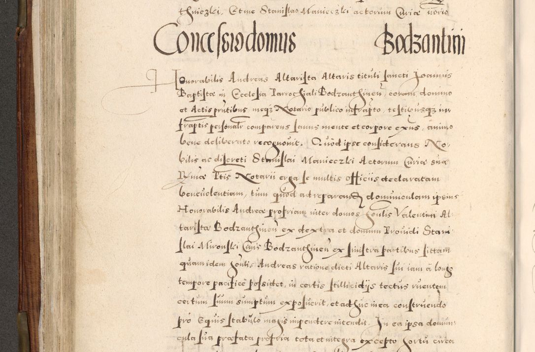 Zdjęcie nr 285 dla obiektu archiwalnego: Acta actorum, constitutionum, obligationum, resignationum, quietationum tempore R. D. Petr Myszkowski, episcopi Cracoviensis, qui post mortem R. D. Francisci Krasiński, episcopi Cracoviensis solius Dei optimi maximi benignitate, Serenissimi Stephani regis Poloniase favore et clementia ex Plocensi ad Cracoviensem auctoritate Ssmi Gregorii XIII successit ab anno 1577 mense Novembri ad annum 1591 mensem Aprilem successive acticatorum.