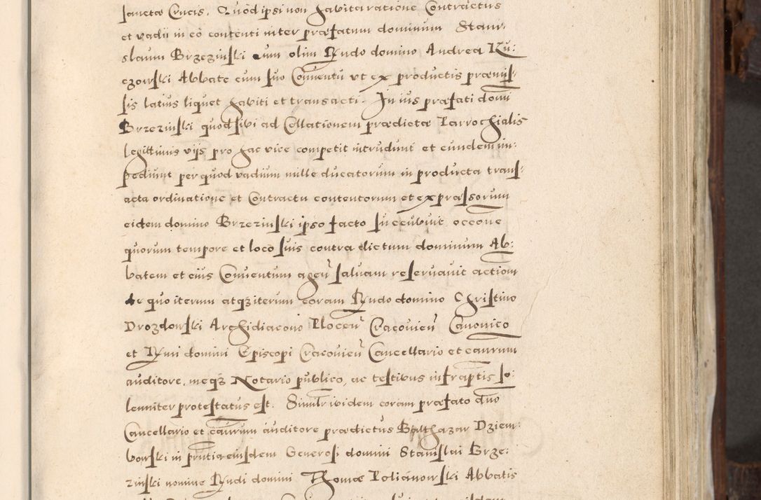 Zdjęcie nr 276 dla obiektu archiwalnego: Acta actorum, constitutionum, obligationum, resignationum, quietationum tempore R. D. Petr Myszkowski, episcopi Cracoviensis, qui post mortem R. D. Francisci Krasiński, episcopi Cracoviensis solius Dei optimi maximi benignitate, Serenissimi Stephani regis Poloniase favore et clementia ex Plocensi ad Cracoviensem auctoritate Ssmi Gregorii XIII successit ab anno 1577 mense Novembri ad annum 1591 mensem Aprilem successive acticatorum.
