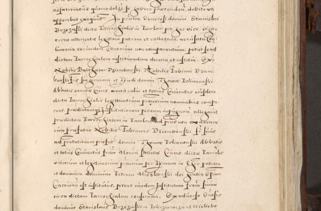 Zdjęcie nr 274 dla obiektu archiwalnego: Acta actorum, constitutionum, obligationum, resignationum, quietationum tempore R. D. Petr Myszkowski, episcopi Cracoviensis, qui post mortem R. D. Francisci Krasiński, episcopi Cracoviensis solius Dei optimi maximi benignitate, Serenissimi Stephani regis Poloniase favore et clementia ex Plocensi ad Cracoviensem auctoritate Ssmi Gregorii XIII successit ab anno 1577 mense Novembri ad annum 1591 mensem Aprilem successive acticatorum.