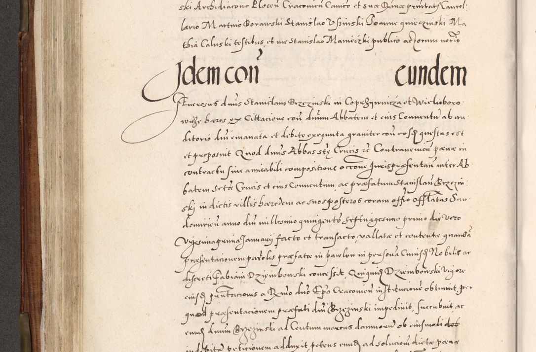 Zdjęcie nr 305 dla obiektu archiwalnego: Acta actorum, constitutionum, obligationum, resignationum, quietationum tempore R. D. Petr Myszkowski, episcopi Cracoviensis, qui post mortem R. D. Francisci Krasiński, episcopi Cracoviensis solius Dei optimi maximi benignitate, Serenissimi Stephani regis Poloniase favore et clementia ex Plocensi ad Cracoviensem auctoritate Ssmi Gregorii XIII successit ab anno 1577 mense Novembri ad annum 1591 mensem Aprilem successive acticatorum.