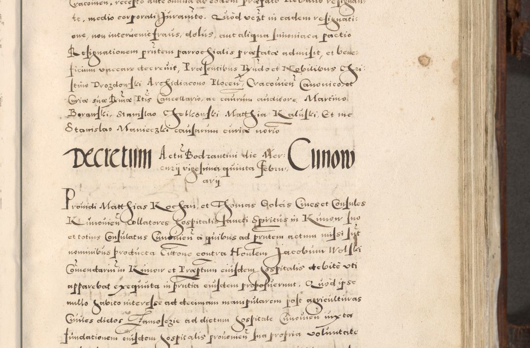Zdjęcie nr 268 dla obiektu archiwalnego: Acta actorum, constitutionum, obligationum, resignationum, quietationum tempore R. D. Petr Myszkowski, episcopi Cracoviensis, qui post mortem R. D. Francisci Krasiński, episcopi Cracoviensis solius Dei optimi maximi benignitate, Serenissimi Stephani regis Poloniase favore et clementia ex Plocensi ad Cracoviensem auctoritate Ssmi Gregorii XIII successit ab anno 1577 mense Novembri ad annum 1591 mensem Aprilem successive acticatorum.