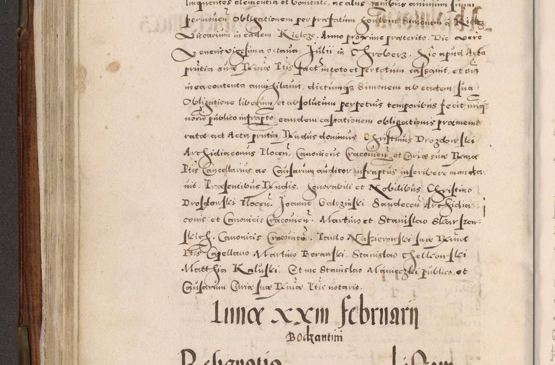 Zdjęcie nr 267 dla obiektu archiwalnego: Acta actorum, constitutionum, obligationum, resignationum, quietationum tempore R. D. Petr Myszkowski, episcopi Cracoviensis, qui post mortem R. D. Francisci Krasiński, episcopi Cracoviensis solius Dei optimi maximi benignitate, Serenissimi Stephani regis Poloniase favore et clementia ex Plocensi ad Cracoviensem auctoritate Ssmi Gregorii XIII successit ab anno 1577 mense Novembri ad annum 1591 mensem Aprilem successive acticatorum.