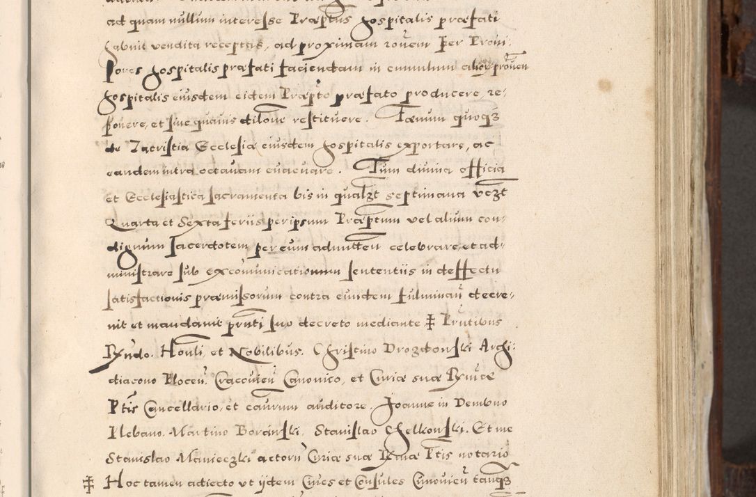 Zdjęcie nr 270 dla obiektu archiwalnego: Acta actorum, constitutionum, obligationum, resignationum, quietationum tempore R. D. Petr Myszkowski, episcopi Cracoviensis, qui post mortem R. D. Francisci Krasiński, episcopi Cracoviensis solius Dei optimi maximi benignitate, Serenissimi Stephani regis Poloniase favore et clementia ex Plocensi ad Cracoviensem auctoritate Ssmi Gregorii XIII successit ab anno 1577 mense Novembri ad annum 1591 mensem Aprilem successive acticatorum.
