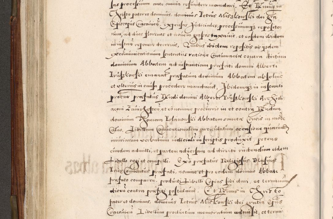 Zdjęcie nr 265 dla obiektu archiwalnego: Acta actorum, constitutionum, obligationum, resignationum, quietationum tempore R. D. Petr Myszkowski, episcopi Cracoviensis, qui post mortem R. D. Francisci Krasiński, episcopi Cracoviensis solius Dei optimi maximi benignitate, Serenissimi Stephani regis Poloniase favore et clementia ex Plocensi ad Cracoviensem auctoritate Ssmi Gregorii XIII successit ab anno 1577 mense Novembri ad annum 1591 mensem Aprilem successive acticatorum.