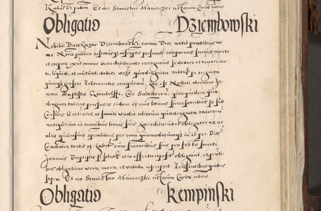 Zdjęcie nr 258 dla obiektu archiwalnego: Acta actorum, constitutionum, obligationum, resignationum, quietationum tempore R. D. Petr Myszkowski, episcopi Cracoviensis, qui post mortem R. D. Francisci Krasiński, episcopi Cracoviensis solius Dei optimi maximi benignitate, Serenissimi Stephani regis Poloniase favore et clementia ex Plocensi ad Cracoviensem auctoritate Ssmi Gregorii XIII successit ab anno 1577 mense Novembri ad annum 1591 mensem Aprilem successive acticatorum.