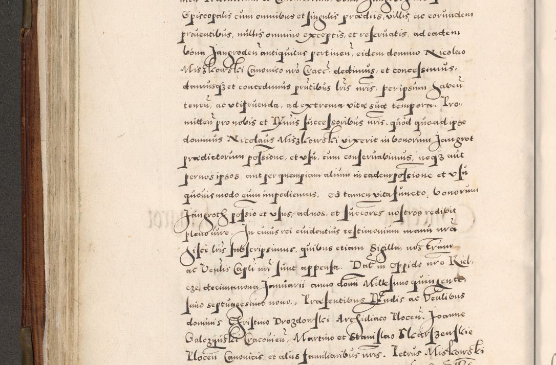 Zdjęcie nr 251 dla obiektu archiwalnego: Acta actorum, constitutionum, obligationum, resignationum, quietationum tempore R. D. Petr Myszkowski, episcopi Cracoviensis, qui post mortem R. D. Francisci Krasiński, episcopi Cracoviensis solius Dei optimi maximi benignitate, Serenissimi Stephani regis Poloniase favore et clementia ex Plocensi ad Cracoviensem auctoritate Ssmi Gregorii XIII successit ab anno 1577 mense Novembri ad annum 1591 mensem Aprilem successive acticatorum.