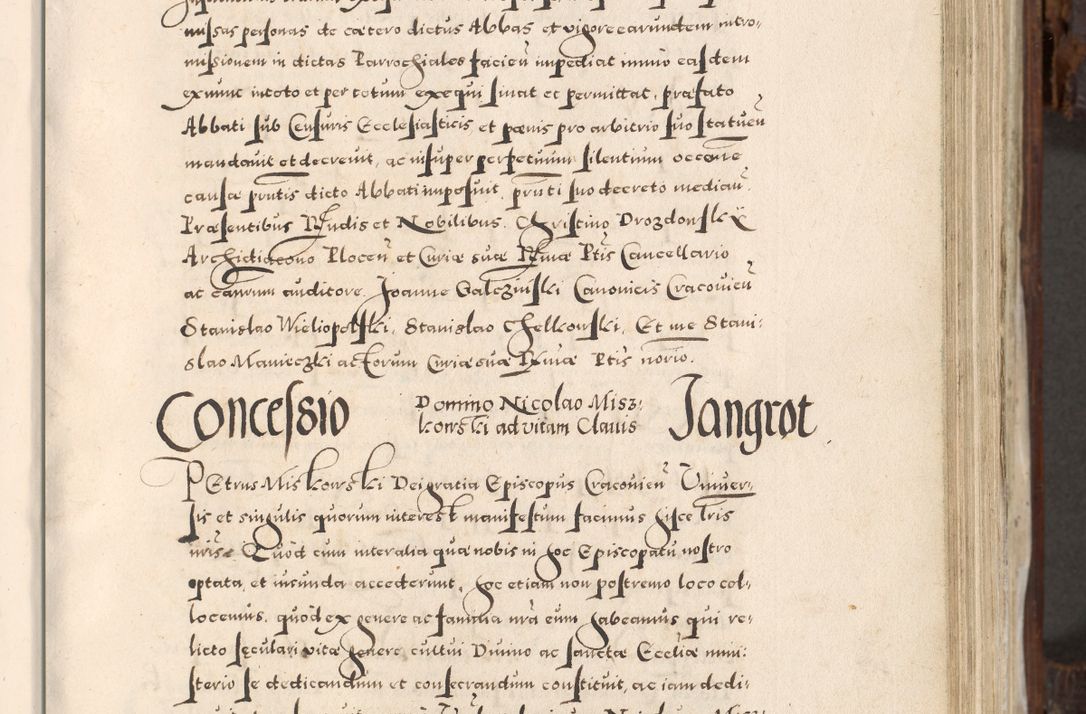 Zdjęcie nr 250 dla obiektu archiwalnego: Acta actorum, constitutionum, obligationum, resignationum, quietationum tempore R. D. Petr Myszkowski, episcopi Cracoviensis, qui post mortem R. D. Francisci Krasiński, episcopi Cracoviensis solius Dei optimi maximi benignitate, Serenissimi Stephani regis Poloniase favore et clementia ex Plocensi ad Cracoviensem auctoritate Ssmi Gregorii XIII successit ab anno 1577 mense Novembri ad annum 1591 mensem Aprilem successive acticatorum.
