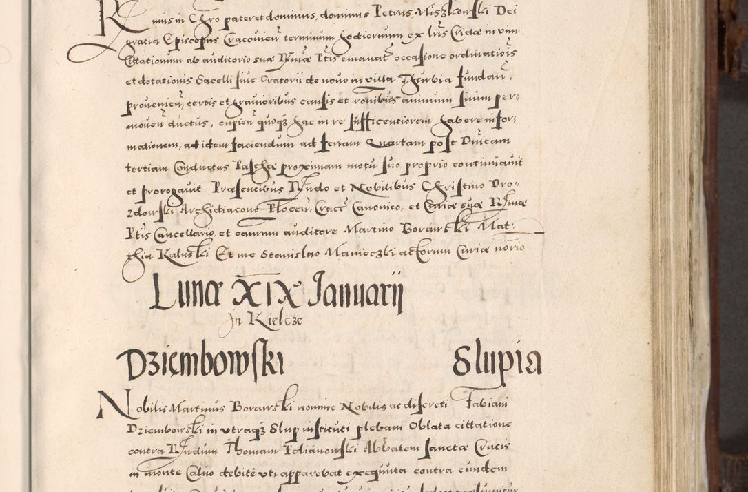 Zdjęcie nr 248 dla obiektu archiwalnego: Acta actorum, constitutionum, obligationum, resignationum, quietationum tempore R. D. Petr Myszkowski, episcopi Cracoviensis, qui post mortem R. D. Francisci Krasiński, episcopi Cracoviensis solius Dei optimi maximi benignitate, Serenissimi Stephani regis Poloniase favore et clementia ex Plocensi ad Cracoviensem auctoritate Ssmi Gregorii XIII successit ab anno 1577 mense Novembri ad annum 1591 mensem Aprilem successive acticatorum.