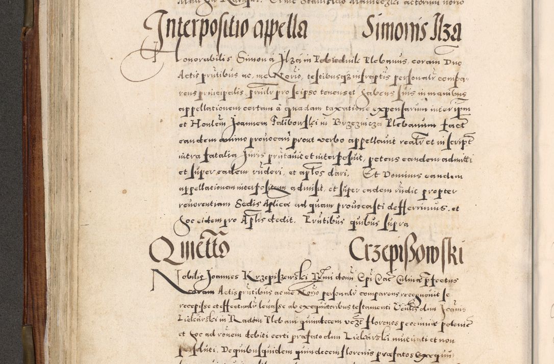 Zdjęcie nr 243 dla obiektu archiwalnego: Acta actorum, constitutionum, obligationum, resignationum, quietationum tempore R. D. Petr Myszkowski, episcopi Cracoviensis, qui post mortem R. D. Francisci Krasiński, episcopi Cracoviensis solius Dei optimi maximi benignitate, Serenissimi Stephani regis Poloniase favore et clementia ex Plocensi ad Cracoviensem auctoritate Ssmi Gregorii XIII successit ab anno 1577 mense Novembri ad annum 1591 mensem Aprilem successive acticatorum.