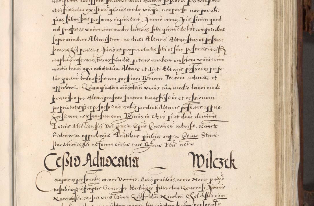 Zdjęcie nr 240 dla obiektu archiwalnego: Acta actorum, constitutionum, obligationum, resignationum, quietationum tempore R. D. Petr Myszkowski, episcopi Cracoviensis, qui post mortem R. D. Francisci Krasiński, episcopi Cracoviensis solius Dei optimi maximi benignitate, Serenissimi Stephani regis Poloniase favore et clementia ex Plocensi ad Cracoviensem auctoritate Ssmi Gregorii XIII successit ab anno 1577 mense Novembri ad annum 1591 mensem Aprilem successive acticatorum.