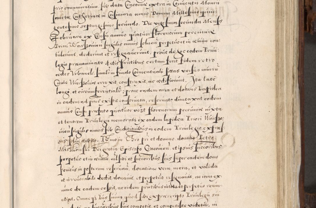 Zdjęcie nr 242 dla obiektu archiwalnego: Acta actorum, constitutionum, obligationum, resignationum, quietationum tempore R. D. Petr Myszkowski, episcopi Cracoviensis, qui post mortem R. D. Francisci Krasiński, episcopi Cracoviensis solius Dei optimi maximi benignitate, Serenissimi Stephani regis Poloniase favore et clementia ex Plocensi ad Cracoviensem auctoritate Ssmi Gregorii XIII successit ab anno 1577 mense Novembri ad annum 1591 mensem Aprilem successive acticatorum.