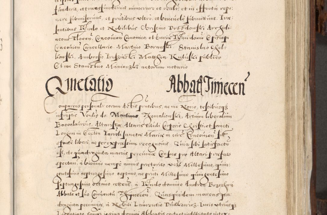 Zdjęcie nr 238 dla obiektu archiwalnego: Acta actorum, constitutionum, obligationum, resignationum, quietationum tempore R. D. Petr Myszkowski, episcopi Cracoviensis, qui post mortem R. D. Francisci Krasiński, episcopi Cracoviensis solius Dei optimi maximi benignitate, Serenissimi Stephani regis Poloniase favore et clementia ex Plocensi ad Cracoviensem auctoritate Ssmi Gregorii XIII successit ab anno 1577 mense Novembri ad annum 1591 mensem Aprilem successive acticatorum.