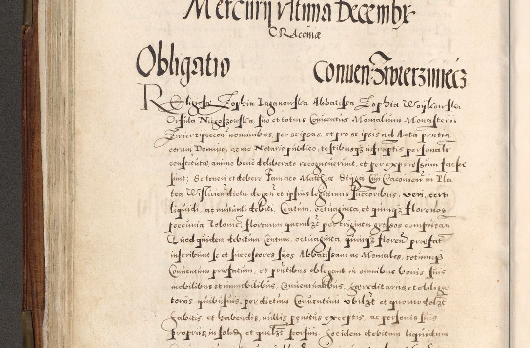 Zdjęcie nr 237 dla obiektu archiwalnego: Acta actorum, constitutionum, obligationum, resignationum, quietationum tempore R. D. Petr Myszkowski, episcopi Cracoviensis, qui post mortem R. D. Francisci Krasiński, episcopi Cracoviensis solius Dei optimi maximi benignitate, Serenissimi Stephani regis Poloniase favore et clementia ex Plocensi ad Cracoviensem auctoritate Ssmi Gregorii XIII successit ab anno 1577 mense Novembri ad annum 1591 mensem Aprilem successive acticatorum.
