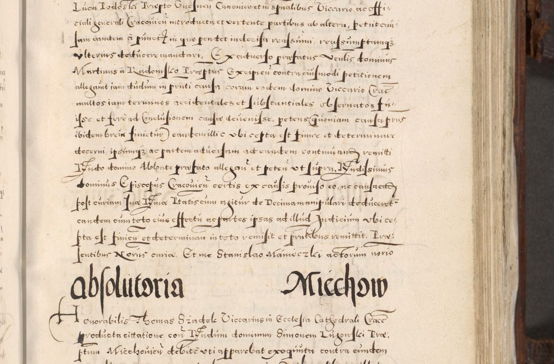 Zdjęcie nr 224 dla obiektu archiwalnego: Acta actorum, constitutionum, obligationum, resignationum, quietationum tempore R. D. Petr Myszkowski, episcopi Cracoviensis, qui post mortem R. D. Francisci Krasiński, episcopi Cracoviensis solius Dei optimi maximi benignitate, Serenissimi Stephani regis Poloniase favore et clementia ex Plocensi ad Cracoviensem auctoritate Ssmi Gregorii XIII successit ab anno 1577 mense Novembri ad annum 1591 mensem Aprilem successive acticatorum.