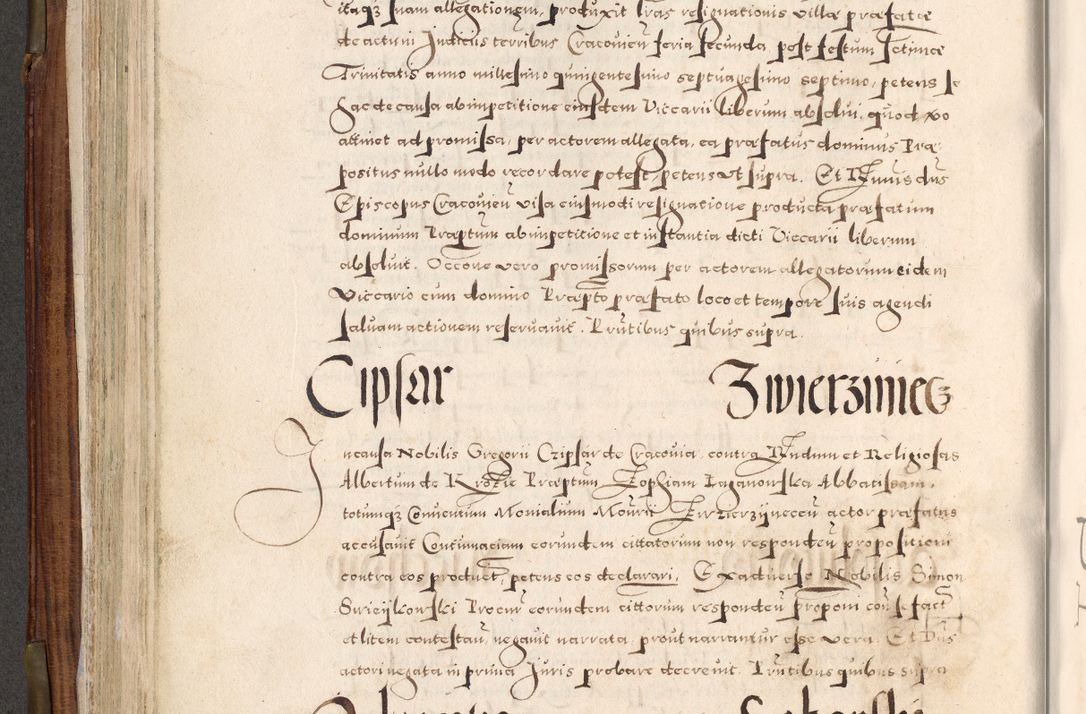Zdjęcie nr 225 dla obiektu archiwalnego: Acta actorum, constitutionum, obligationum, resignationum, quietationum tempore R. D. Petr Myszkowski, episcopi Cracoviensis, qui post mortem R. D. Francisci Krasiński, episcopi Cracoviensis solius Dei optimi maximi benignitate, Serenissimi Stephani regis Poloniase favore et clementia ex Plocensi ad Cracoviensem auctoritate Ssmi Gregorii XIII successit ab anno 1577 mense Novembri ad annum 1591 mensem Aprilem successive acticatorum.