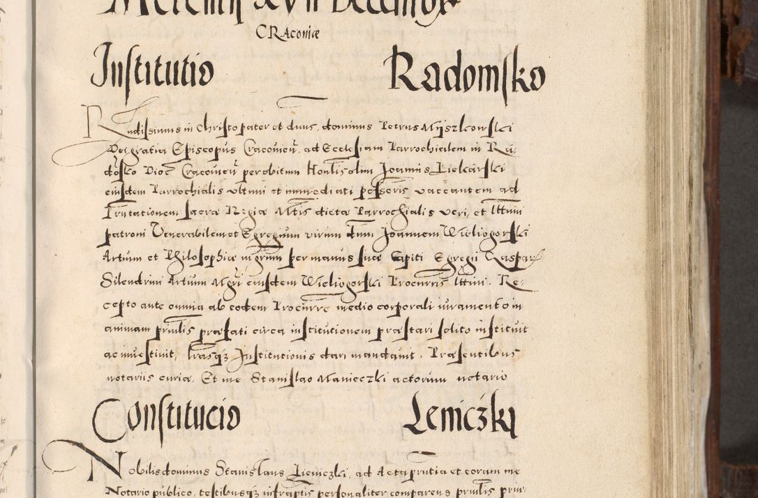 Zdjęcie nr 222 dla obiektu archiwalnego: Acta actorum, constitutionum, obligationum, resignationum, quietationum tempore R. D. Petr Myszkowski, episcopi Cracoviensis, qui post mortem R. D. Francisci Krasiński, episcopi Cracoviensis solius Dei optimi maximi benignitate, Serenissimi Stephani regis Poloniase favore et clementia ex Plocensi ad Cracoviensem auctoritate Ssmi Gregorii XIII successit ab anno 1577 mense Novembri ad annum 1591 mensem Aprilem successive acticatorum.